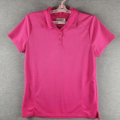 Magellan Woman Outdoors Moisture Wicking Pink Polo Large Fish Gear Mag Wick - Image 1 of 4