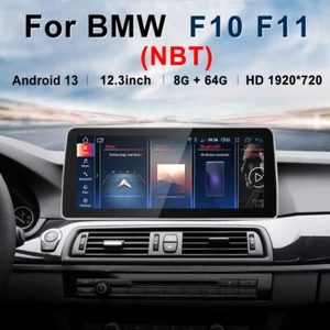 12.3" Android13 Car Stereo GPS Carplay Android Auto For BMW 5 Series F10 F11 NBT - Picture 1 of 12