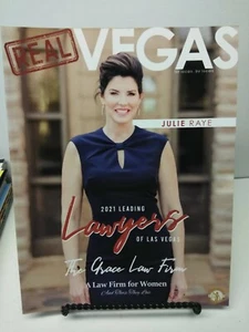 LAS VEGAS "REAL VEGAS" MAGAZINE 2021 LEADING LAWYERS - JULIE RAYE COVER - Imagen 1 de 2