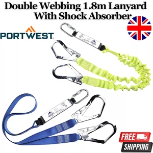 Double Elasticated 1.8m Lanyard With Shock Absorber - Picture 1 of 3