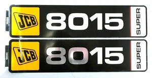 HORIZONTAL DECALS FOR JCB 8015 SUPER, ONE PAIR - Picture 1 of 1