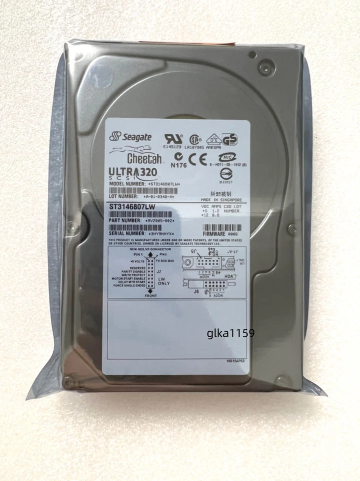 Seagate ST3146807LW 147GB 10000 RPM 3.5" 68-Pin Ultra320 SCSI Hard Drive - Image 1 of 3