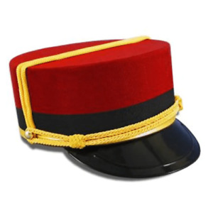 Bellboy Hat - Movie Quality - Red/Black Costume Accessory - Adult Teen Fastship!