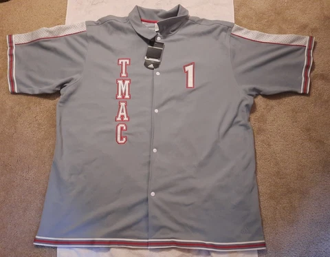 ADIDAS T-MAC Tracy McGrady #1 NBA Rockets Warm Up Shooting Shirt Men’s NWT 3XL Cover