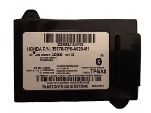 Communication Hands Free Telephone Unit Fits 10-15 CROSSTOUR 39770-TP6-A020-M1 - Picture 1 of 1