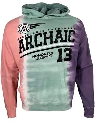 Archaic By Affliction Unisex Oversized Boxy Pullover Hoodie Blackburn - Image 1 of 4