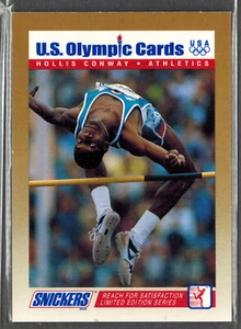 Tarjetas olímpicas Snickers 1992 ~ Hollis Conway 4 *Tarjeta real *Gratis el mismo día *BOGO - Imagen 1 de 2