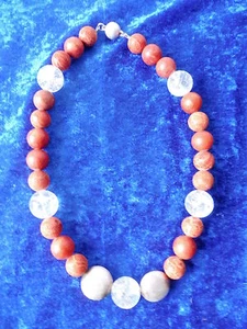 Collana A Pallini, Bella, Spessa Collana, Lunga Austria Patent Ag 925 Chiusura - Foto 1 di 1