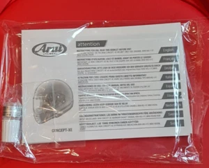ARAI INSTRUCTION MANUALS WITH STICKERS CONCEPT-XE - Picture 1 of 2