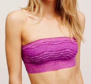 Free People fascia orchidea neon orchidea in pizzo smerlato taglia small nuova con etichetta - Foto 1 di 2
