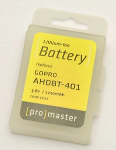 PROMASTER #1524 Lithium ion Li-on replacement battery for GOPRO AHDBT-401 - Picture 1 of 1