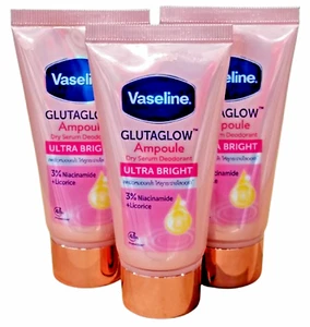 Vaseline GlutaGlow Ampoule Dry Serum Deodorant Ultra Bright 30 ml X 3 underarm - Picture 1 of 12