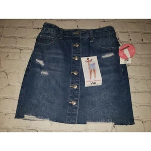 Neu mit Etikett YMI Dream Collection Jeansrock Jrs Größe Small Knopfleiste jeansblau - Bild 1 von 4