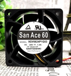 SANYO 9GV0624P1G03 6038 24V 1.4A 6CM Chassis Cooling Fan High Power - Picture 1 of 3