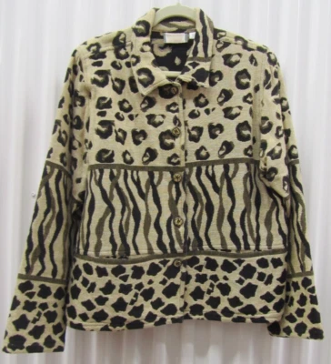 Ladies Vintage New Identity Animal Print Jacket Size Large - Image 1 of 3