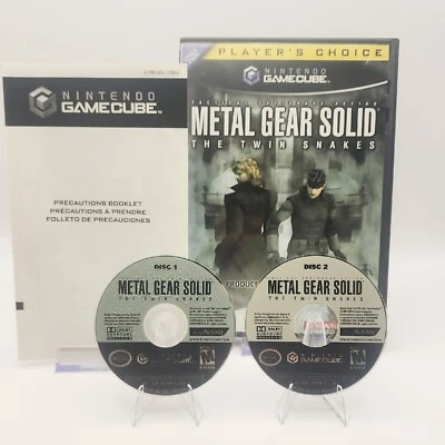 Metal Gear Solid: Twin Snakes, Gamecube (US) - Box + Games - Authentic - Image 1 of 4
