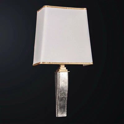 Applique classico in legno argento e ottone a 1 luce BGA 3171-a - Immagine 1 di 2