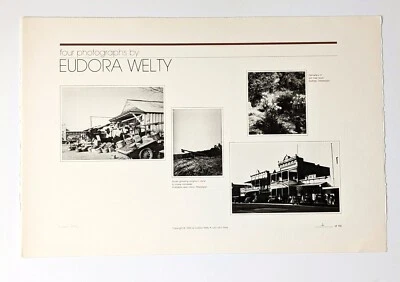 EUDORA WELTY FOUR PHOTOGRAPHS BROADSIDE **SIGNED** #2 of only 150 - Imagem 1 de 4