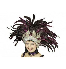 Copricapo brasiliano con piume samba carnevale di Rio