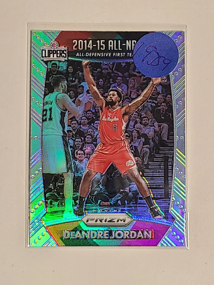 2015-16 Prizm Basketball DeAndre Jordan Los Angeles Clippers Silver Prizm #393 - Image 1 of 1