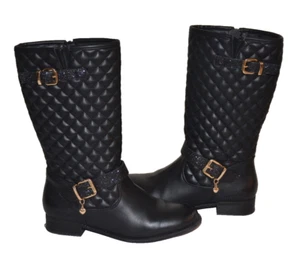 SKECHERS Mad Sass Always Atemberaubende schwarze Mädchenstiefel Größe 4 - Bild 1 von 16