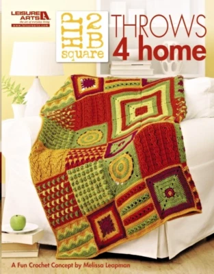 Hip 2B Square Throws 4 Home Book by Melissa Leapman - Image 1 of 4