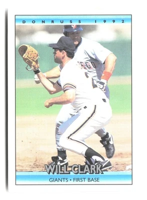 1992 Donruss #214 Will Clark - Image 1 of 2