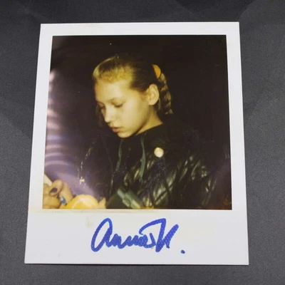 Anna Kournikova Signed Vintage Polaroid Photo Tennis Autograph Auto ZJ18941 - Image 1 of 2