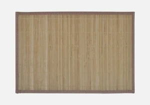 6 Echt Bambus Holz Rechteck Tischsets Tischsets 45 x 30 cm mit Antirutschunterlage - Bild 1 von 1