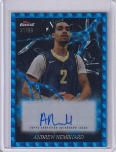 24/25 Topps Finest Andrew Nembhard Blue Geometric /99 Auto Indiana Pacers - Bild 1 von 1