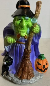 Vintage Halloween Hexe Mini klein Kunststoff Deko Blasform 90er Retro - Bild 1 von 5