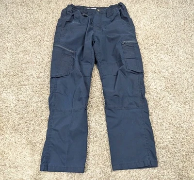 Blackhawk 裤子男式 32x34 Hemmed 32x28 蓝色机械弹力防撕裂工装 — 第 1/4 张图片