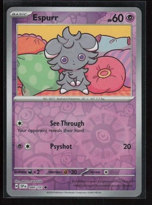 Espurr reverseHolo Common SV08: Surging Sparks 084/191 - Image 1 of 2