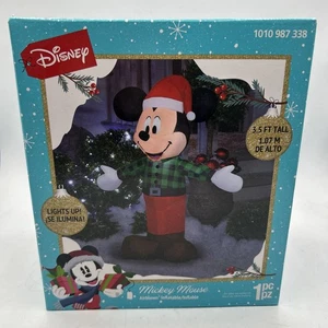 Disney Mickey Mouse With LED Lights 3.5 FT AIRBLOWN Inflatable - Picture 1 of 2