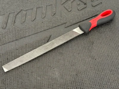 "Lima de fresado de hoja plana de 10"" de agarre suave roja a presión 10MA Foto 1 de 4