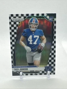 2024 Panini Prizm - Rookies Theo Johnson #390 Black & White Checker Prizm (RC) - Picture 1 of 2