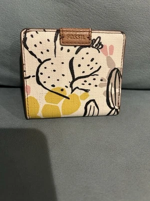 Cartera de cuero floral para mujer Fossil nueva sin etiquetas Foto 1 de 3