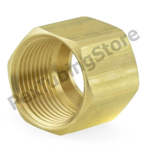 (100) 1/4" OD Tube Brass Compression Nut Fittings - Picture 1 of 1