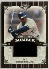 2022 Leaf Lumber Game Used Lumber Emerald #GUL44 Frank Thomas 5/5