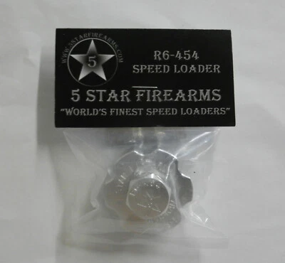 5 STAR FIREARMS Aluminum Speedloader; For Ruger Alaskan or Super Redhawk; Hld 6 Rnds 454; R6-454