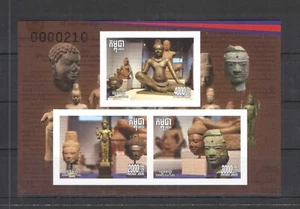 2025 Die Rückkehr der Khmer Artefakte Block 9000 Riel *MNH* ungezähnt - Bild 1 von 1