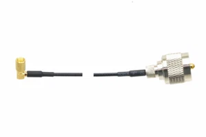 Cable Microdot MD Plug elbow to UHF male for Ultrasonic NDT TOFD GE transducer - Picture 1 of 5