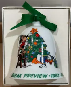 Campana Coleccionista Navidad Disney 1983 "Sneak Preview" por Schmid - Imagen 1 de 4
