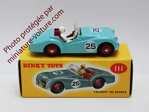 Miniature Dinky Toys Atlas Triumph TR2 Sports Réf 111 Echelle 1/43 Diecast Metal - Bild 1 von 2