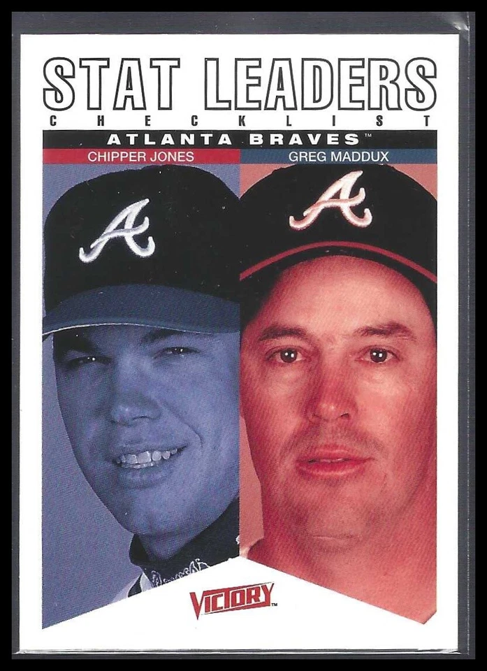 Chipper Jones / Greg Maddux 2000 Upper Deck Victory #59 Atlanta Braves - Image 1 of 1