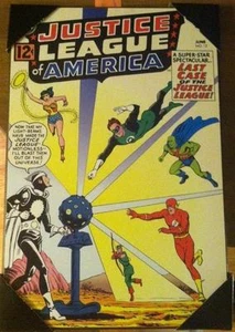 Marvel Comics justice league of America # 12 last case wooden wall art 19" x 13" - Picture 1 of 1