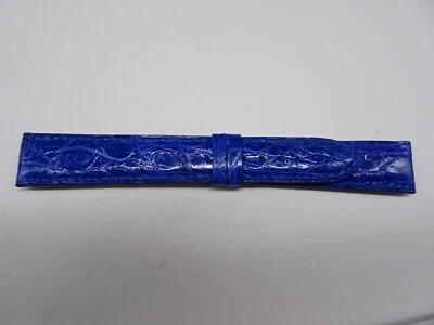 piaget Kroko strap Blue Anstoß  18mm x 16mm  Strap new (P59) - Image 1 of 4