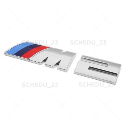 F87 Chrome BMW M2 Emblem Badge Trunk Lid M Power Performance Sport - Image 1 of 2