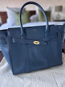 Mulberry Zipped Bayswater - Small in Blue, Calfskin Leather - Picture 1 of 13