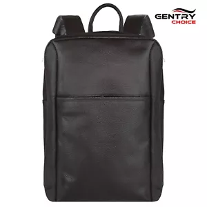 Leather Shoulder Bag Leather Laptop Back pack Motorcycle Coffee Brown Bag Aura - Picture 1 of 8